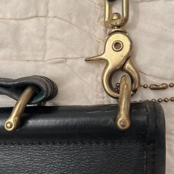 Vintage Coach Station Willis Bag in black - Picture 5 of 14